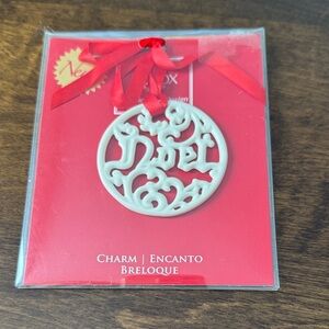 Lenox White Noel Charm Ornament